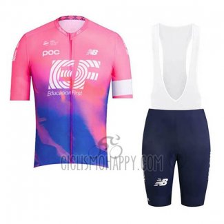 EF Education First Cycling Jersey Bib Short 2019 Short Sleeve Pink