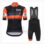 Giro D'italy Cycling Jersey Bib Short 2019 Men Short Sleeve Orange