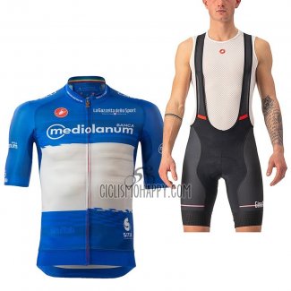 Giro d'Italia Cycling Jersey Bib Short 2023 Men Short Sleeve Blue