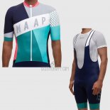 Maap Cycling Jersey Bib Short 2017 Men Short Sleeve Gray and Sky Blue
