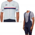 Maap Nationals Cycling Jersey Bib Short 2019 Men Short Sleeve White