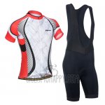Monton Cycling Jersey Bib Short 2014 Men Short Sleeve Orange and White