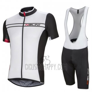 Nalini Cycling Jersey Bib Short 2016 Men Short Sleeve White and Black