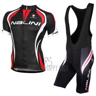 Nalini Predazzo Cycling Jersey Bib Short 2017 Men Short Sleeve Black and Red
