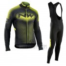 Northwave Cycling Jersey Bib Tight 2017 Men Long Sleeve Green and Black