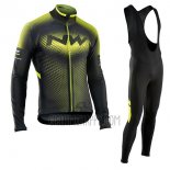 Northwave Cycling Jersey Bib Tight 2017 Men Long Sleeve Green and Black