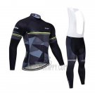 Northwave Cycling Jersey Bib Tight 2020 Men Long Sleeve Black Gray