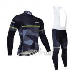 Northwave Cycling Jersey Bib Tight 2020 Men Long Sleeve Black Gray