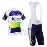 Orica GreenEDGE Cycling Jersey Bib Short 2013 Short Sleeve Blue