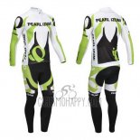 Pearl Izumi Cycling Jersey Bib Tight 2013 Men Long Sleeve White and Green