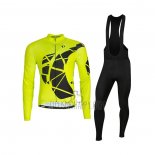 Pearl Izumi Cycling Jersey Bib Tight 2021 Men Long Sleeve Yellow