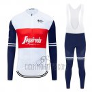 Segafredo Zanetti Cycling Jersey Bib Tight 2020 Long Sleeve White Red
