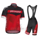Specialized Cycling Jersey Bib Short 2016 Men Short Sleeve Black and Red