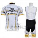 Trek Cycling Jersey Bib Short 2009 Short Sleeve Black and White