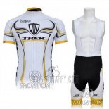 Trek Cycling Jersey Bib Short 2009 Short Sleeve Black and White