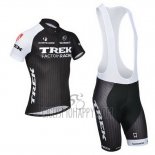 Trek Factory Racing Cycling Jersey Bib Short 2014 Short Sleeve Black and White