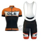 ALE Formula 1.0 Sprinter Cycling Jersey Bib Short 2017 Men Short Sleeve Orange and Black ALE Formula 1.0 Sprinter Cycling Jersey Bib Short 2017 Men Short Sleeve Orange and Black