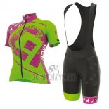 ALE Graphics Prr Star Cycling Jersey Bib Short 2017 Women Short Sleeve Green