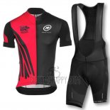 Assos Cycling Jersey Bib Short 2016 Men Short Sleeve Red and Black