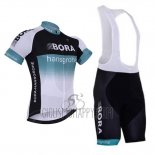 Bora Cycling Jersey Bib Short 2017 Short Sleeve Deep White