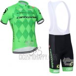 Cannondale Cycling Jersey Bib Short 2016 Men Short Sleeve Green