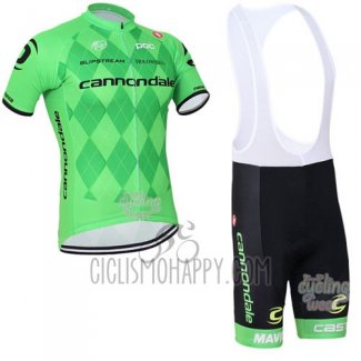 Cannondale Cycling Jersey Bib Short 2016 Men Short Sleeve Green