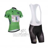 Cannondale Lider Cycling Jersey Bib Short 2013 Men Short Sleeve Green and White