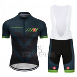 Castelli Cycling Jersey Bib Short 2018 Men Short Sleeve Dark Green