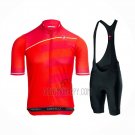 Castelli Cycling Jersey Bib Short 2021 Men Short Sleeve Bright Pink Red