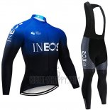 Castelli INEOS Cycling Jersey Bib Tight 2019 Long Sleeve Black Blue
