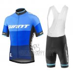 Giant Elevate Cycling Jersey Bib Short 2018 Men Short Sleeve Blue
