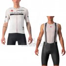Giro D'italy Cycling Jersey Bib Short 2022 Men Short Sleeve White