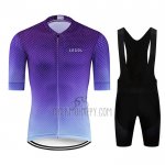 Le Col Cycling Jersey Bib Short 2020 Men Short Sleeve Purple