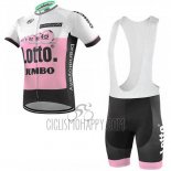Lotto NL-Jumbo Cycling Jersey Bib Short 2019 Short Sleeve Pink White