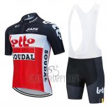 Lotto Soudal Cycling Jersey Bib Short 2020 Short Sleeve Black Red White