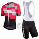 Nalini Cervino Cycling Jersey Bib Short 2017 Men Short Sleeve Red and Black