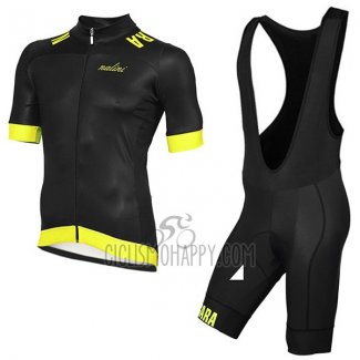 Nalini Curva Mavone Cycling Jersey Bib Short 2017 Men Short Sleeve Black