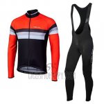 Nalini Cycling Jersey Bib Tight 2020 Men Long Sleeve Black Orange