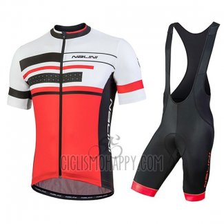 Nalini Fatica Cycling Jersey Bib Short 2018 Men Short Sleeve Red