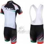 Northwave Cycling Jersey Bib Short 2013 Men Short Sleeve Black and White