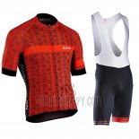 Northwave Cycling Jersey Bib Short 2019 Men Short Sleeve Red