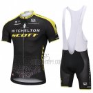 Scott Cycling Jersey Bib Short 2018 Short Sleeve Black