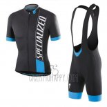 Specialized Cycling Jersey Bib Short 2016 Men Short Sleeve Black White Blue