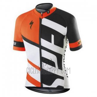 Specialized Cycling Jersey Bib Short 2016 Men Short Sleeve White and Orange