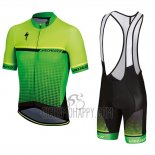 Specialized Cycling Jersey Bib Short 2018 Men Short Sleeve Yellow Green Black