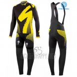 Specialized Cycling Jersey Bib Tight 2016 Men Long Sleeve Black and Yellow