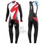 Specialized Cycling Jersey Bib Tight 2016 Men Long Sleeve Red and White