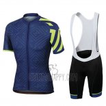 Sportful Prism Dark Cycling Jersey Bib Short 2018 Men Short Sleeve Blue