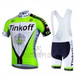 Tinkoff Cycling Jersey Bib Short 2017 Short Sleeve Green