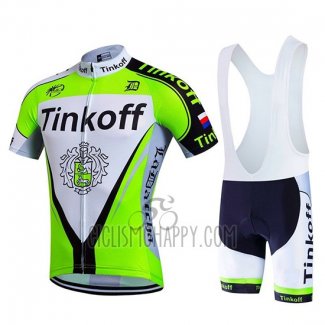 Tinkoff Cycling Jersey Bib Short 2017 Short Sleeve Green